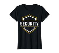 Classic Security Badge Value Graphic T-Shirt, Women, Black, L