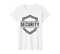 Classic Security Badge Value Graphic T-Shirt, Women, White, M