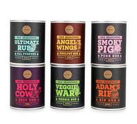 Classic Selection of Premium BBQ Seasonings - Holy Cow, Adam’s Rib, Angel’s Wings, Smoky Pig, Ultimate Rub & Veggie War BBQ Rubs | Pack of 6 Tubes | 100% Natural | Great Foodie Gift