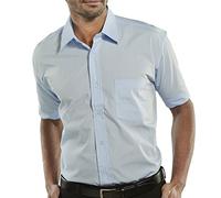 CLASSIC SHIRT S/S BLUE 15.5