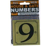 Classic Sign & Design Gold house/gate number 9