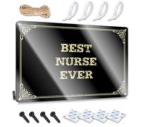 Classic Sign Rustic Wall Poster, Funny Stuff Funny Quote Design For Home Bar Garage | Accessory Anti-rust Metal Best Nurse Ever(20X30CM)