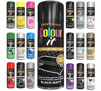 Classic Signature - 1 x All Purpose Black Matt Aerosol Spray Paint 250ml Quick Drying Spray,Fast Dry and Excellent Coverage for Wood, Metal, Plastic and more