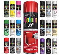 Classic Signature - 1 x All Purpose Crimson Red Aerosol Spray Paint 250ml Quick Drying Spray,Fast Dry and Excellent Coverage for Wood, Metal, Plastic and more