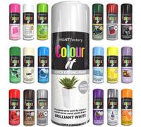 Classic Signature - 1 x All Purpose White Gloss Aerosol Spray Paint 400ml Quick Drying Spray,Fast Dry and Excellent Coverage for Metal, Wood, Plastic and More