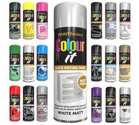 Classic Signature - 1 x All Purpose White Matt Aerosol Spray Paint 250ml Quick Drying Spray, Fast Dry and Excellent Coverage for Wood, Metal, Plastic and more
