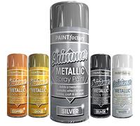 Classic Signature - 1 x Metallic Silver Spray Paint 200ml - Multi-Purpose Use, Spray for Metal and Wooden Furniture, Ornaments, Decorative Items and Much More for Interior & Exterior
