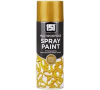 Classic Signature - 1 x Multipurpose Metallic Gold Aerosol Spray Paint 400ml Quick Drying Spray,Fast Dry and Excellent Coverage for Metal, Wood, Plastic and More