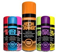 Classic Signature - 1 x Neon Orange Spray Paint 200ML Aerosol Spray Paint Fluorescent Bright Graffiti (Banksey) Matt Finish