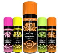 Classic Signature - 1 x Neon Orange Spray Paint 400ML Aerosol Spray Paint Fluorescent Bright Graffiti (Banksey) Matt Finish
