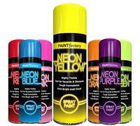 Classic Signature - 1 x Neon Yellow 200ML Spray Paint Aerosol Fluorescent Bright Graffiti (Banksey) Matt Finish