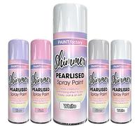 Classic Signature 1 x Pearlised Shimmer White Spray Paint 400ml, Spray Paint in variety of colors White Pink Silver Lilac,Arts Crafts