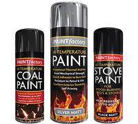 Classic Signature - 1 x Silver High Temperature Spray Paint 300ml Stove Up To 600°C, Engine Exhaust Adhesion, Heat Resistant Wood Burners, BBQ Grill