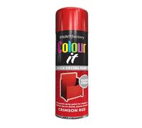 Classic Signature - 12 x All Purpose Crimson Red Aerosol Spray Paint 250ml Quick Drying Spray,Fast Dry and Excellent Coverage for Wood, Metal, Plastic and more