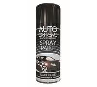 Classic Signature - 12 x Auto Extreme Black Gloss Spray Paint 400ml Professional Quality, Perfect Finish for Cars, Bikes,Vans, Metal, Wood