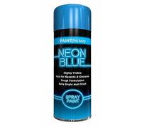 Classic Signature - 12 x Neon Blue 200ML, Spray Paint Aerosol Fluorescent Bright Graffiti (Banksey) Matt Finish