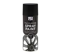 Classic Signature - 151 Multi Purpose Spray Paint 400ml for Metal, Wood, Plastic, Walls - Aerosol Spray with Perfect Finish (6 x Pack, Black Matt)