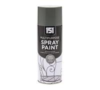 Classic Signature - 151 Multi Purpose Spray Paint 400ml for Metal, Wood, Plastic, Walls - Aerosol Spray with Perfect Finish (6 x Pack, Grey Primer)