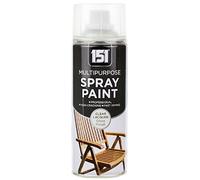Classic Signature - 151 Multi Purpose Spray Paint 400ml for Metal, Wood, Plastic, Walls - Aerosol Spray with Perfect Finish (3 x Pack, Clear Lacquer)
