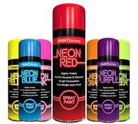 Classic Signature - 1x Neon Red 200ML Spray Paint Aerosol Fluorescent Bright Graffiti (Banksey) Matt Finish