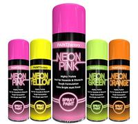 Classic Signature - 1x Pink Neon Spray Paint 400ml Fluorescent Bright Aerosol Extra Bright Graffiti (Banksey) Paint Assorted Colour