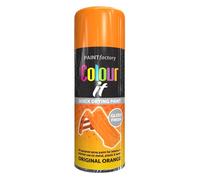 Classic Signature 2 x All Purpose Original Orange Aerosol Spray Paint 400ml / 1x pair of Disposable Gloves Quick Drying Spray,Fast Dry and Excellent Coverage for Metal, Wood, Plastic and More