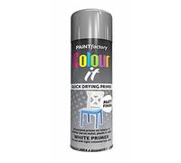 Classic Signature 2 x All Purpose White Primer Aerosol Spray Paint 400ml / 1x pair of Disposable Gloves Quick Drying Spray,Fast Dry and Excellent Coverage for Metal, Wood, Plastic and More