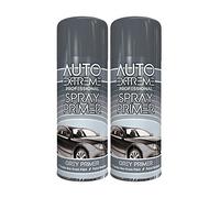 Classic Signature - 2 x Auto Extreme Grey Primer Spray Paint 400ml Professional Quality, Perfect Finish for Cars, Bikes,Vans, Metal, Wood