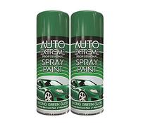Classic Signature - 2 x Auto Extreme Racing Green Spray Paint 400ml Professional Quality, Perfect Finish for Cars, Bikes,Vans, Metal, Wood