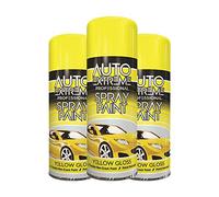 Classic Signature - 3 x Auto Extreme Yellow Gloss Spray Paint 400ml Professional Quality, Perfect Finish for Cars, Bikes,Vans, Metal, Wood