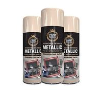 Classic Signature - 3 x Metallic Champaign Spray Paint 400ml Multi-Purpose Use, Spray for Metal and Wooden Furniture, Ornaments, Decorative Items and Much More for Interior & Exterior