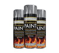 Classic Signature - 3 x Silver High Temperature Spray Paint 300ml Stove Up To 600°C, Engine Exhaust Adhesion, Heat Resistant Wood Burners, BBQ Grill