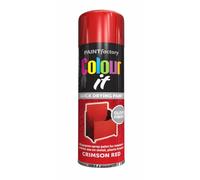 Classic Signature - 4 x All Purpose Crimson Red Aerosol Spray Paint 250ml Quick Drying Spray,Fast Dry and Excellent Coverage for Wood, Metal, Plastic and more