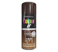 Classic Signature 4 x All Purpose Espresso Brown Aerosol Spray Paint 400ml / 1x pair of Disposable Gloves Quick Drying Spray,Fast Dry and Excellent Coverage for Metal, Wood, Plastic and More