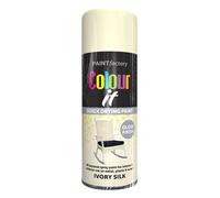 Classic Signature - 4 x All Purpose Ivory Silk Aerosol Spray Paint 400ml Quick Drying Spray,Fast Dry and Excellent Coverage for Metal, Wood, Plastic and More