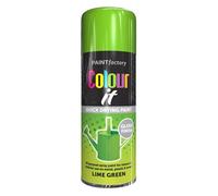Classic Signature - 4 x All Purpose Lime Green Aerosol Spray Paint 400ml Quick Drying Spray,Fast Dry and Excellent Coverage for Metal, Wood, Plastic and More