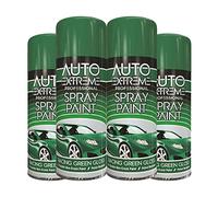 Classic Signature - 4 x Auto Extreme Racing Green Spray Paint 400ml Professional Quality, Perfect Finish for Cars, Bikes,Vans, Metal, Wood