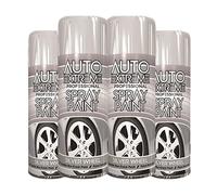 Classic Signature - 4 x Auto Extreme Silver Wheel Spray Paint 400ml Professional Quality, Perfect Finish for Cars, Bikes,Vans, Metal, Wood
