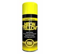 Classic Signature - 4 x Neon Yellow 200ML, Spray Paint Aerosol Fluorescent Bright Graffiti (Banksey) Matt Finish
