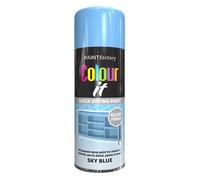 Classic Signature - 6 x All Purpose Sky Blue Aerosol Spray Paint 400ml Quick Drying Spray,Fast Dry and Excellent Coverage for Metal, Wood, Plastic and More