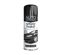 Classic Signature - 6 x Auto Extreme Black Gloss Spray Paint 250ml Professional Quality, Perfect Finish for Cars, Bikes,Vans, Metal, Wood