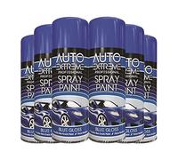 Classic Signature - 6 x Auto Extreme Blue Gloss Spray Paint 400ml Professional Quality, Perfect Finish for Cars, Bikes,Vans, Metal, Wood