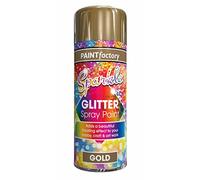 Classic Signature - 6 x Glitter Gold Spray Paint 200ml Dazzling Effect to Your Hobby Craft & Art Work