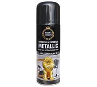 Classic Signature - 9 x Metallic Brilliant Black Spray Paint 200ml - Multi-Purpose Use, Spray for Metal and Wooden Furniture, Ornaments, Decorative Items and Much More for Interior & Exterior