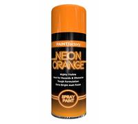 Classic Signature - 9 x Neon Orange 200ML, Spray Paint Aerosol Fluorescent Bright Graffiti (Banksey) Matt Finish