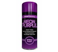 Classic Signature - 9 x Neon Purple 200ML, Spray Paint Aerosol Fluorescent Bright Graffiti (Banksey) Matt Finish