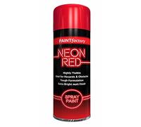 Classic Signature - 9 x Neon Red 200ML, Spray Paint Aerosol Fluorescent Bright Graffiti (Banksey) Matt Finish
