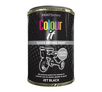 Classic Signature - All Purpose Tin Paint 300ml Quick and Fast Drying and Excellent Coverage for Metal, Wood, Plastic and More for Interiro and Exterior (1 x Pack, BLACK GLOSS)