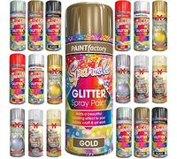 Classic Signature - Glitter Spray Paint 200ml Decorative, Creative, Dazzling Effect to Your Hobby Art and Craft Use (1 Pack, Glitter Gold)