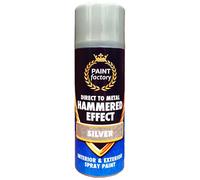 Classic Signature - Hammered Effect Spray Paint 400ml, Use for Interior & Exterior Aerosol for Metal, Wood, Plastic (6 x Pack, Silver)